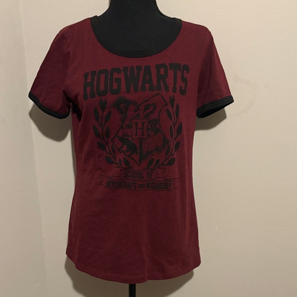 Hogwarts Maroon Graphic Tee